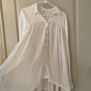 Free People Multi-Media Flowy Top